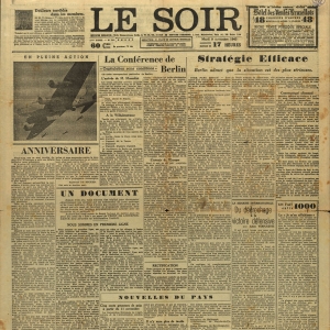 Le Soir, 9 novembre 1943