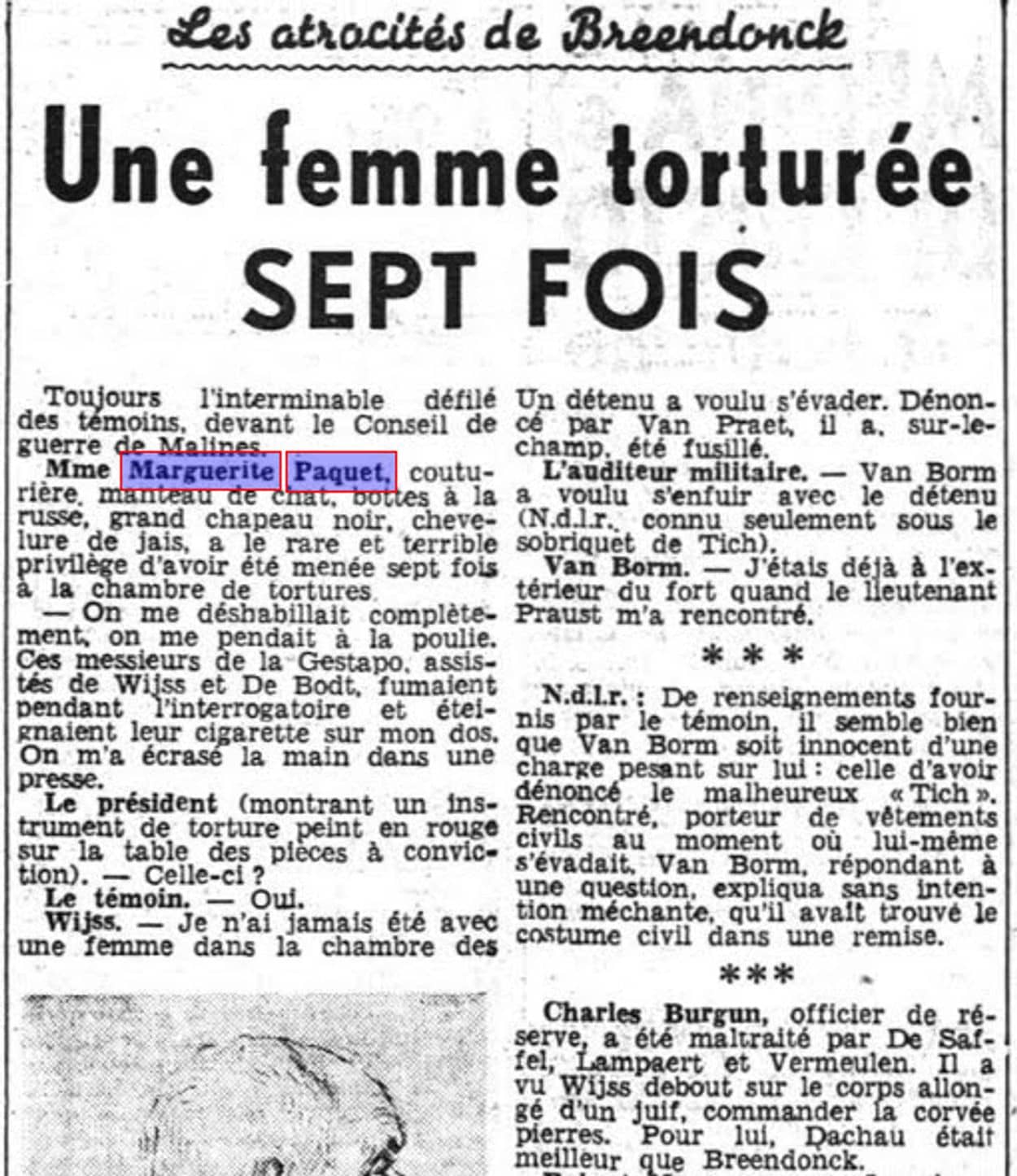 Marguerite Paquet, La dernière heure