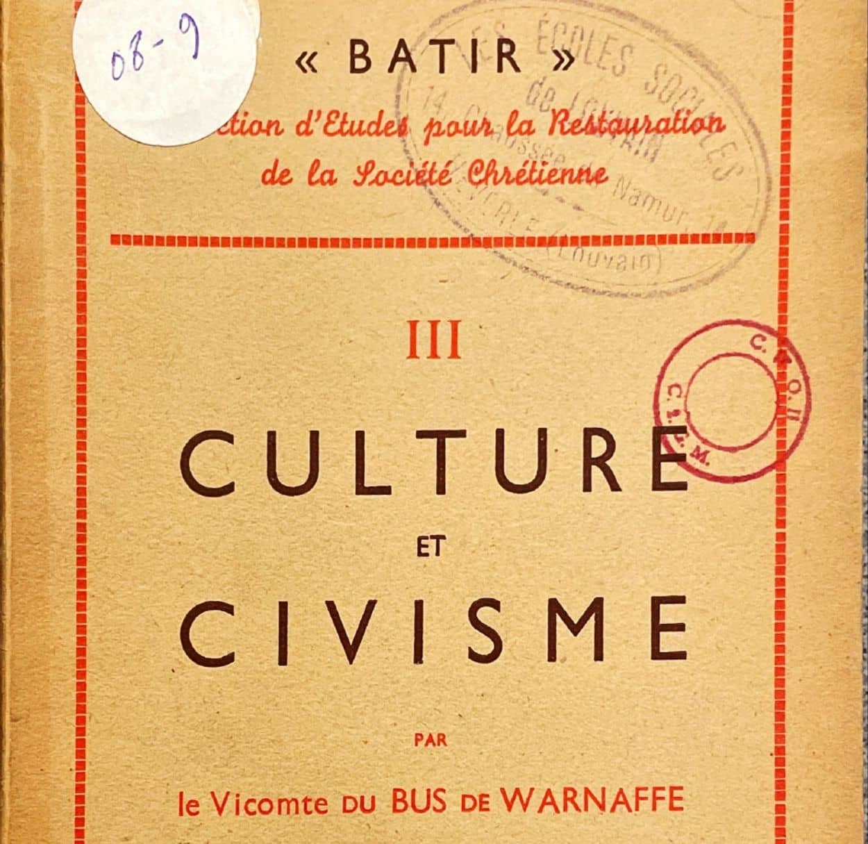 Charles du Bus Culture et Civisme