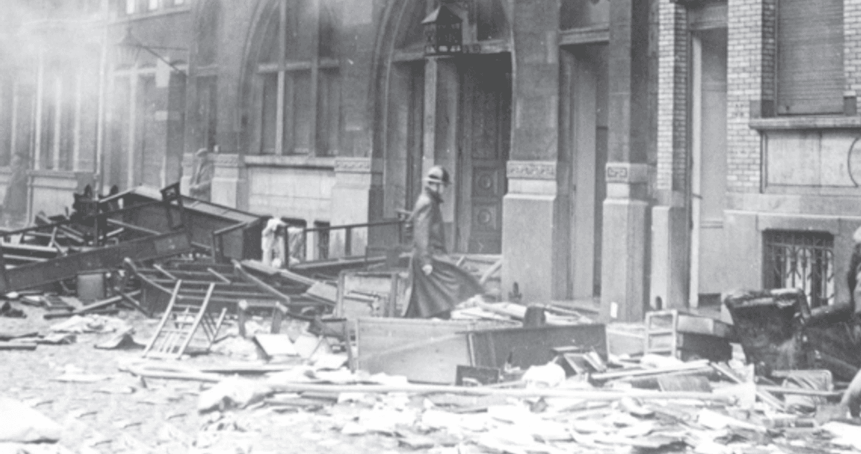 Synagogue saccagée