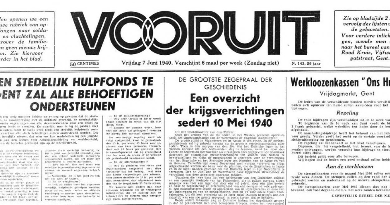 Vooruit, 7 juli 1940