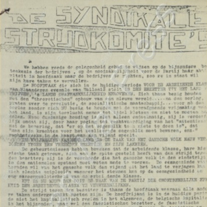 Comités de lutte syndicale / Syndikale Strijdkomitees